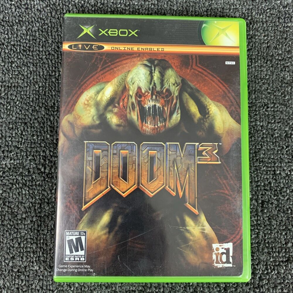 Doom 3 (Microsoft Xbox, 2005) Black Label